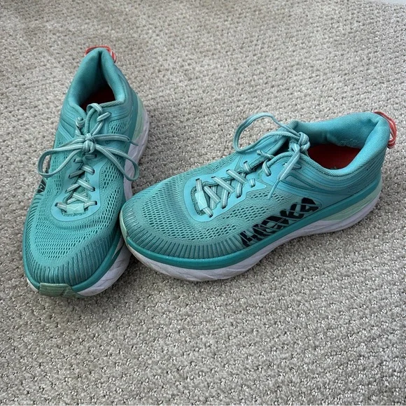 Hoka One One Bondi 7 “Aquarelle” – Women’s Size 9.5 - Picture 2 of 6